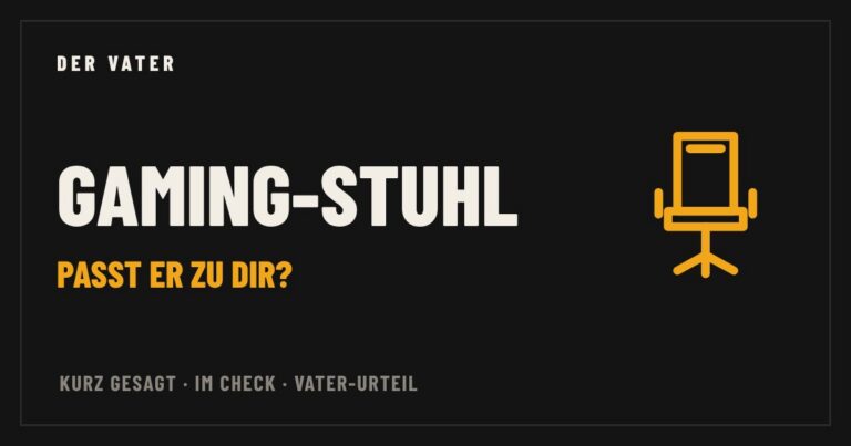 Illustration: Schriftzug Gaming-Stuhl: passt er zu dir?