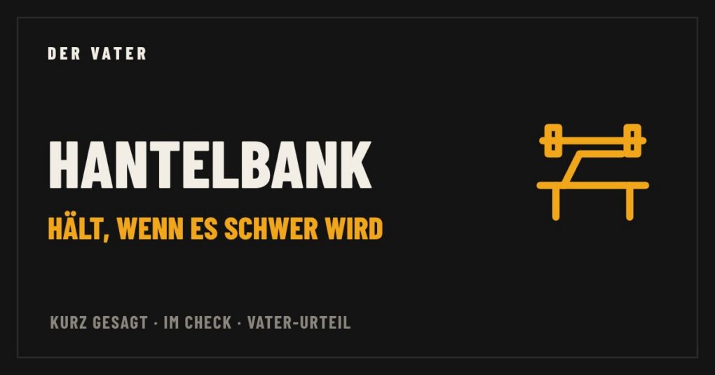 Hantelbank: Illustration, Der Vater