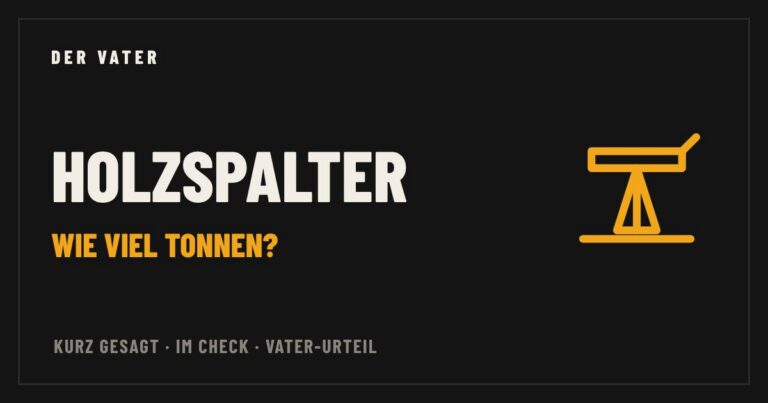 Holzspalter im Vater-Check – Der Vater