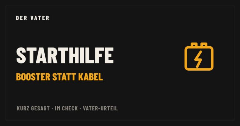 Starthilfe-Powerbank im Vater-Check – Der Vater