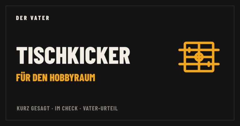 Illustration: Schriftzug Tischkicker für den Hobbyraum